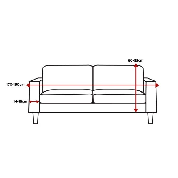 Boucle 3 Seater Sofa Cover 4 Boucle 3 Seater Sofa Cover - Image 2