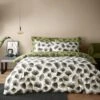 Modern Ginko Fern Duvet Cover And Pillowcase Set