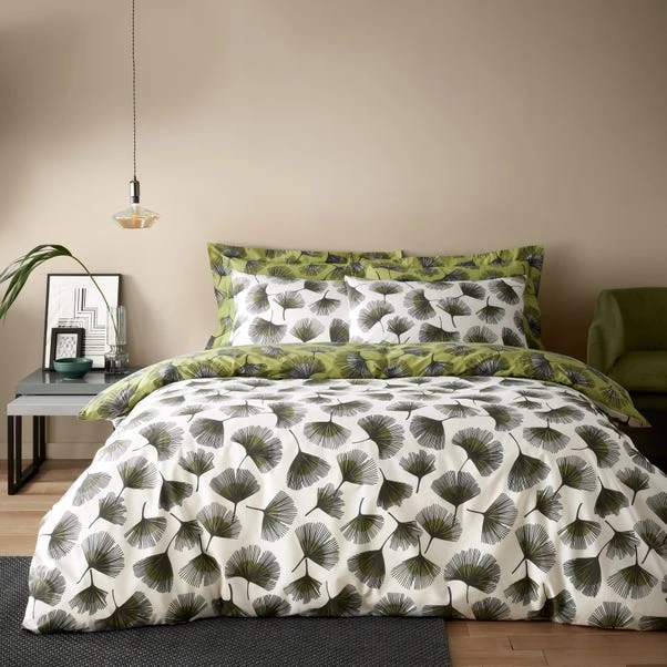 Modern Ginko Fern Duvet Cover And Pillowcase Set 3 Modern Ginko Fern Duvet Cover And Pillowcase Set
