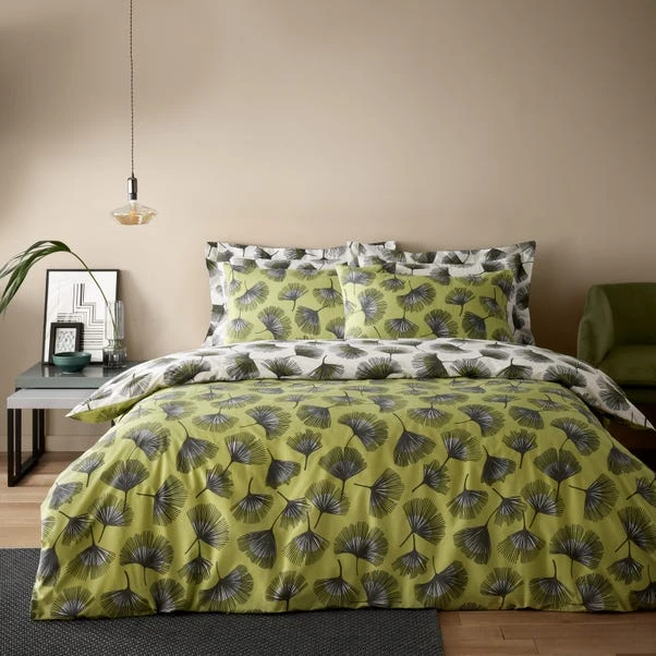 Modern Ginko Fern Duvet Cover And Pillowcase Set 4 Modern Ginko Fern Duvet Cover And Pillowcase Set - Image 2