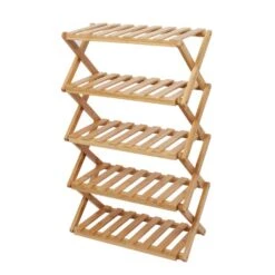 Bamboo Folding Shoe Rack -Habitat Store 30801378 alt02