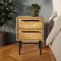 Bryant 2 Drawer Bedside Table -Habitat Store 30801932