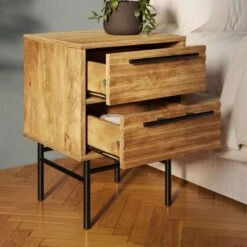 Bryant 2 Drawer Bedside Table -Habitat Store 30801932 alt02