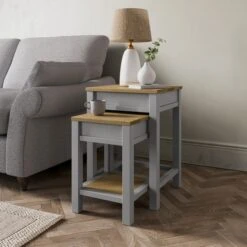 Olney Nest Of Tables With Storage 29 Olney Nest Of Tables With Storage -Habitat Store 30802190