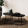 Fulton Coffee Nest Of Tables, Black -Habitat Store 30803124