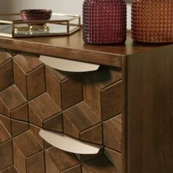 Hex 3 Drawer Chest, Dark Wood 12 Hex 3 Drawer Chest, Dark Wood -Habitat Store 30803277 alt04