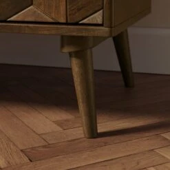 Hex 3 Drawer Chest, Dark Wood 13 Hex 3 Drawer Chest, Dark Wood -Habitat Store 30803277 alt05