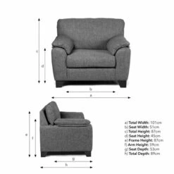 Meyer Armchair, Tonal Weave -Habitat Store 30806980 alt09