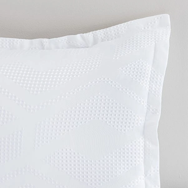 Croston Waffle White Oxford Pillowcase 4 Croston Waffle White Oxford Pillowcase - Image 2