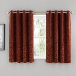Animal Cut Velvet Eyelet Curtains -Habitat Store 30808492 alt05