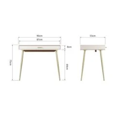 Espen Desk White -Habitat Store 30808710 alt09
