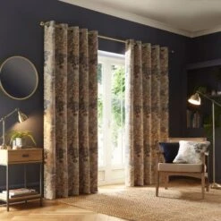 Folk Tree Eyelet Curtains 39 Folk Tree Eyelet Curtains -Habitat Store 30809381 alt01