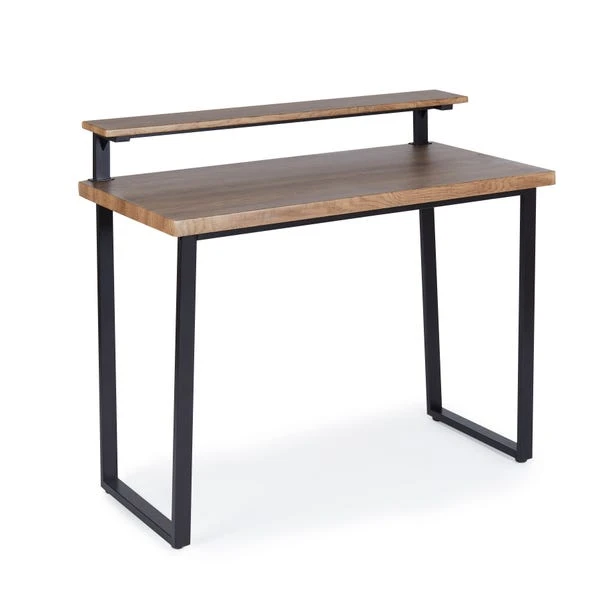 Freddie Rustic Wood Effect Step Up Shelf Desk 5 Freddie Rustic Wood Effect Step Up Shelf Desk - Image 3