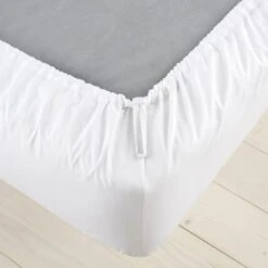 Pure Cotton Toggled Fitted Sheet -Habitat Store 30812938