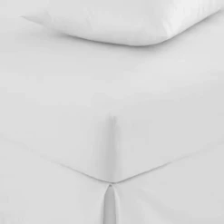 Pure Cotton Toggled Fitted Sheet -Habitat Store 30812941 alt02