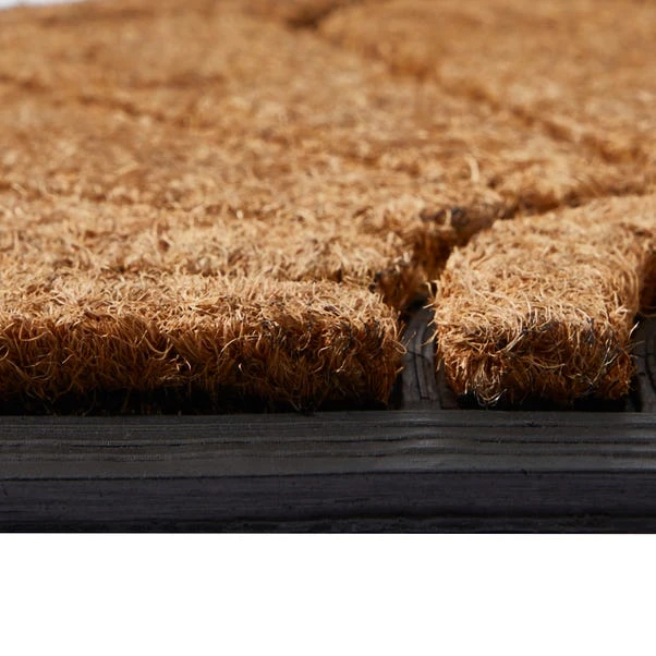 Scroll Half Moon Rubber And Coir Doormat 5 Scroll Half Moon Rubber And Coir Doormat - Image 3