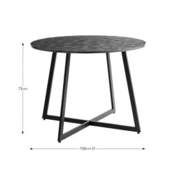 Brayden 4 Seater Round Dining Table -Habitat Store 30815043 alt09