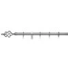 Universal Cage Extendable Metal Curtain Pole With Rings -Habitat Store 30817658