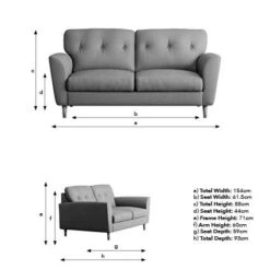 Sven Tonal Weave 2 Seater Sofa -Habitat Store 30818043 alt09
