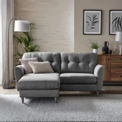 Sven Tonal Weave Reversible Corner Chaise Sofa -Habitat Store 30818045