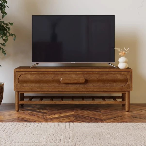 Khari Standard TV Unit Mango Wood For TVs Up To 50" 3 Khari Standard TV Unit Mango Wood For TVs Up To 50"