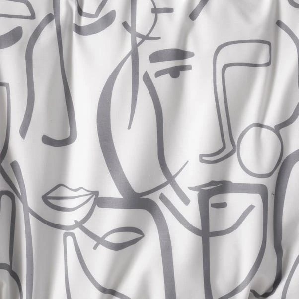 Everett Grey Reversible Duvet Cover And Pillowcase Set 7 Everett Grey Reversible Duvet Cover And Pillowcase Set - Image 5