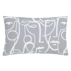 Everett Grey Reversible Duvet Cover And Pillowcase Set 14 Everett Grey Reversible Duvet Cover And Pillowcase Set -Habitat Store 30823954 alt05