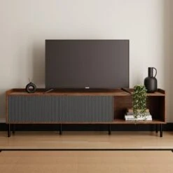 Georgi Extra Wide TV Unit For TVs Up To 80" 32 Georgi Extra Wide TV Unit For TVs Up To 80" -Habitat Store 30824750 alt03