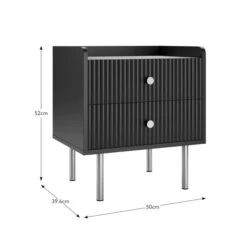 Georgi 2 Drawer Bedside Table -Habitat Store 30825403 alt09