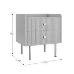 Georgi 2 Drawer Bedside Table -Habitat Store 30825404 alt09