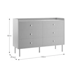 Georgi Wide 6 Drawer Chest -Habitat Store 30825486 alt09