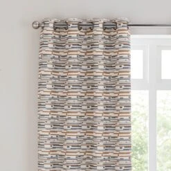 Matrix Boucle Eyelet Curtains