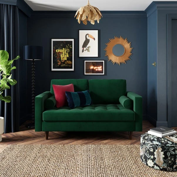 Zoe Velvet 2 Seater Sofa 9 Zoe Velvet 2 Seater Sofa - Image 7