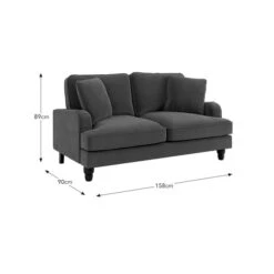 Beatrice Matte Velvet 2 Seater Sofa -Habitat Store 30825957 alt09