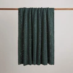 Chunky Knit Recycled Throw 130cm X 170cm -Habitat Store 30826699 alt01