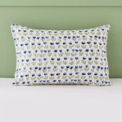 Celeste Green Cotton Duvet Cover And Pillowcase Set -Habitat Store 30827720 alt03