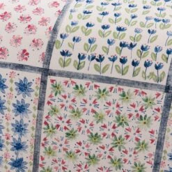 Celeste Green Cotton Duvet Cover And Pillowcase Set -Habitat Store 30828271 alt05