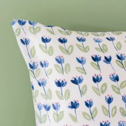 Celeste Green Cotton Duvet Cover And Pillowcase Set -Habitat Store 30828271 alt06