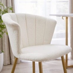 Kendall Dining Chair, Boucle -Habitat Store 30828528 alt02