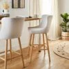 Montreal Bar Stool, Natural Fabric -Habitat Store 30828588