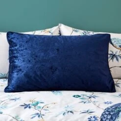 Crushed Velour Piped Pillowcase 20 Crushed Velour Piped Pillowcase -Habitat Store 30828693