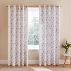 Hailey Ditsy Blackout Eyelet Curtains -Habitat Store 30828798 alt01