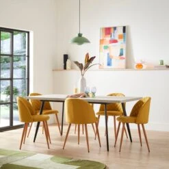 Zuri 4-6 Seater Rectangular Extendable Dining Table, Concrete Effect -Habitat Store 30829512 alt04