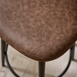 Astrid Bar Stool, Faux Leather -Habitat Store 30829682 alt04