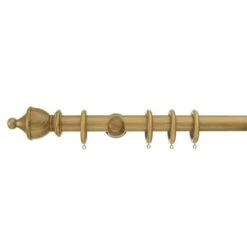 Sherwood Urn Finial Fixed Wooden Curtain Pole With Rings 26 Sherwood Urn Finial Fixed Wooden Curtain Pole With Rings -Habitat Store 30829969