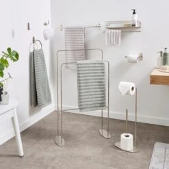 Wall Mounted Storage Towel Rail 17 Wall Mounted Storage Towel Rail -Habitat Store 30830235 alt09