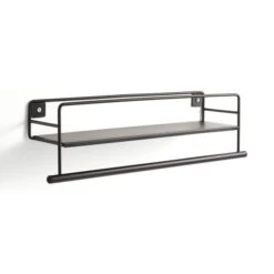 Wall Mounted Storage Towel Rail 12 Wall Mounted Storage Towel Rail -Habitat Store 30830262 alt02