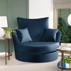 Blake Swivel Chair, Opulent Velvet 29 Blake Swivel Chair, Opulent Velvet -Habitat Store 30830603