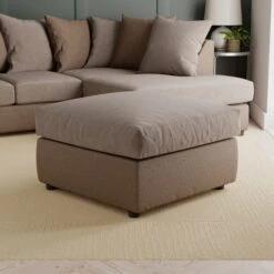 Blake Soft Faux Leather Combo Footstool -Habitat Store 30830613 alt01