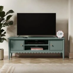 Remi Scalloped Wide TV Unit For TVs Up To 55"